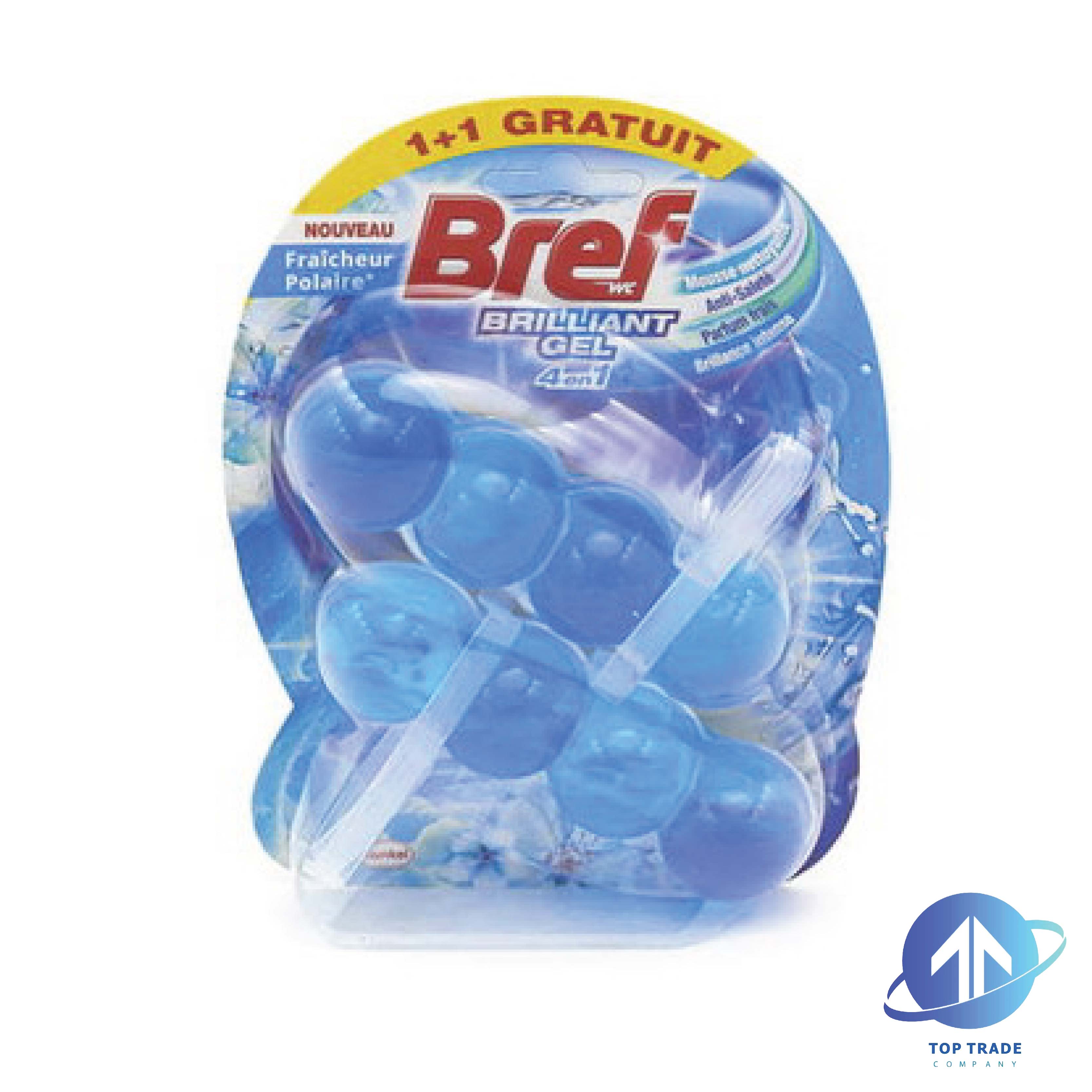 Bref Toilet block brilliant gel Polar Freshness 2X42gr